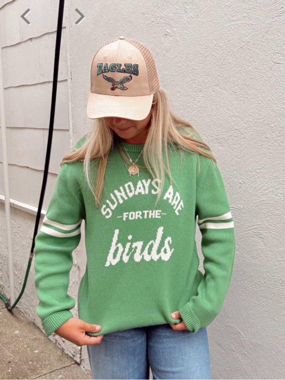 Eagles "Sundays Are For The Birds" Knit Sweater